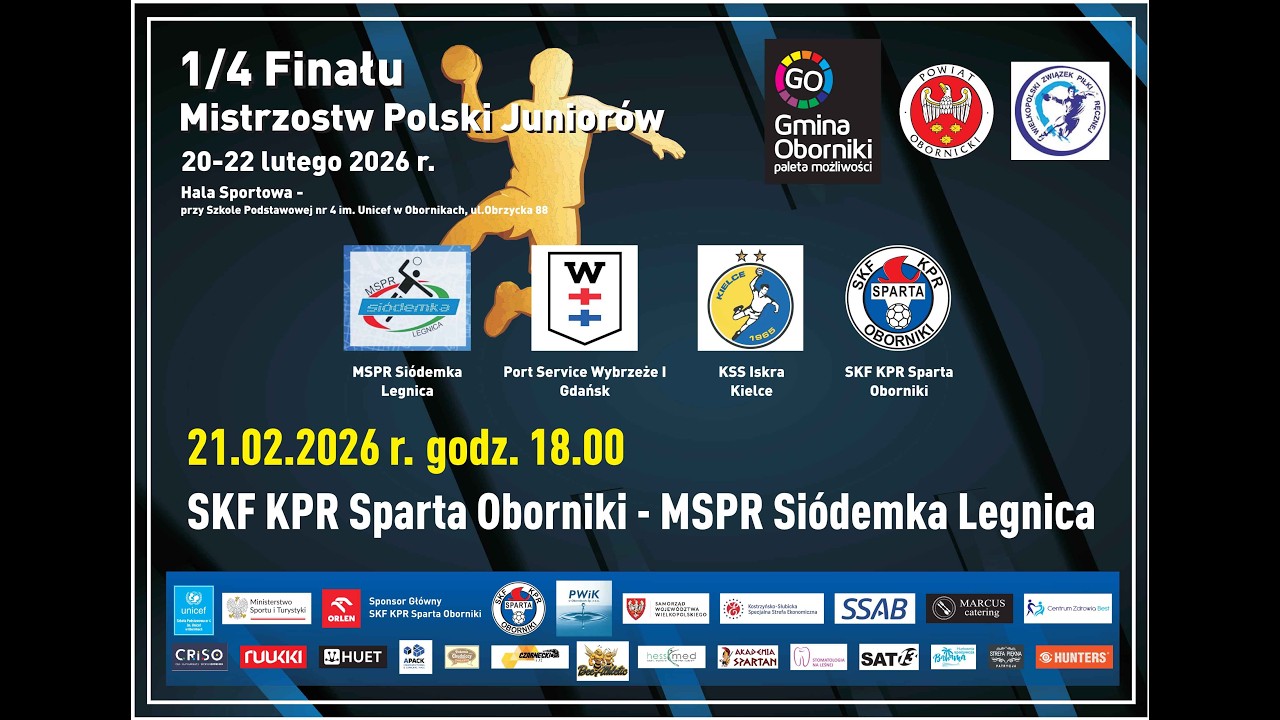 1/4 Finału Mistrzostw Polski Juniorów: SKF KPR Sparta Oborniki - MSPR Siódemka Legnica
