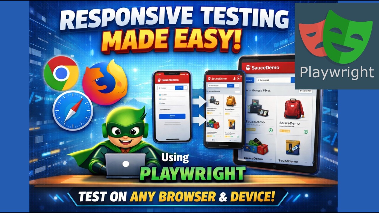 Playwright Tutorial for Beginners 2026 | Cross Browser & Mobile Responsive Testing