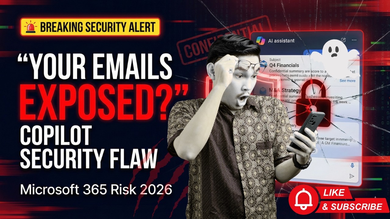YOUR Emails EXPOSED? Microsoft 365 Copilot Security Flaw Explained 🚨