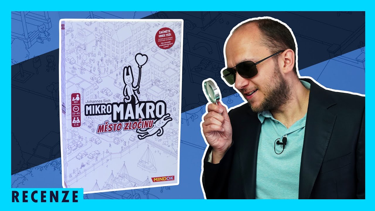 Deskovka MikroMakro: Město zločinu – videorecenze unikátní mapové detektivky