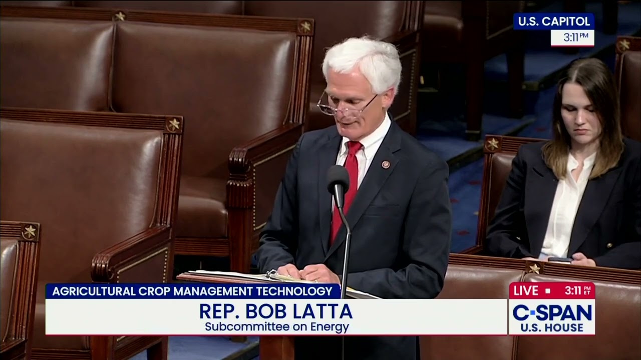 Rep. Latta Speaks on House Floor in Favor of the Precision Agriculture Satellite Connectivity Act