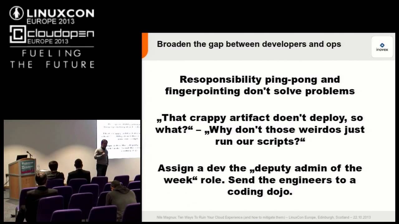 10 Ways to Ruin Your Cloud Experience (and How to Mitigate Them) - Nils Magnus, LinuxTag Association