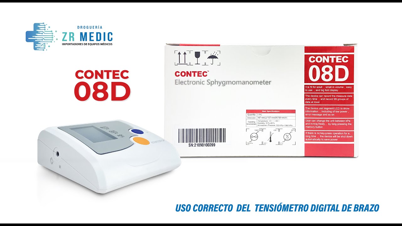 Como utilizar el Tensiómetro Contec 08D