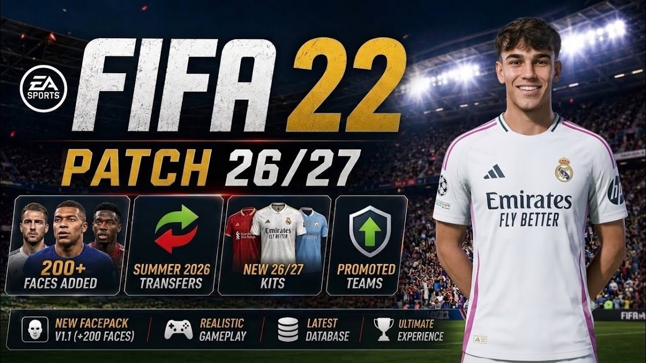 FIFA 22 PATCH FC 27 (FREE) | FIFA 22 MODS FC 27 | Latest Squads | 2026/27