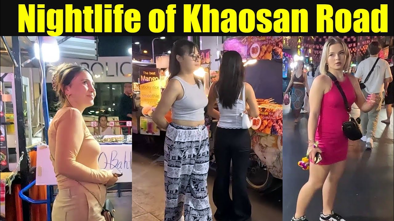 थाईलैंड देश की नाईटलाईफ | Bangkok Nightlife Thailand | Khaosan Road Nightlife Bangkok |ep-94