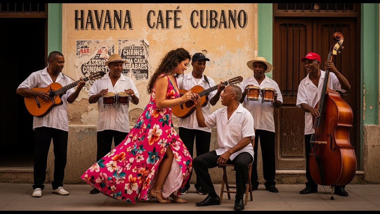 Café Cubano Music 🎹: Caribbean Café Nights & Gentle Piano Jazz • mix77