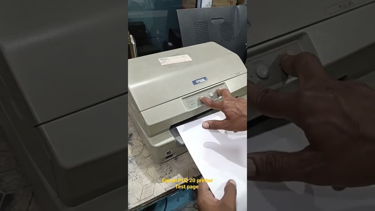 Epson PLQ20 Printer Test Page