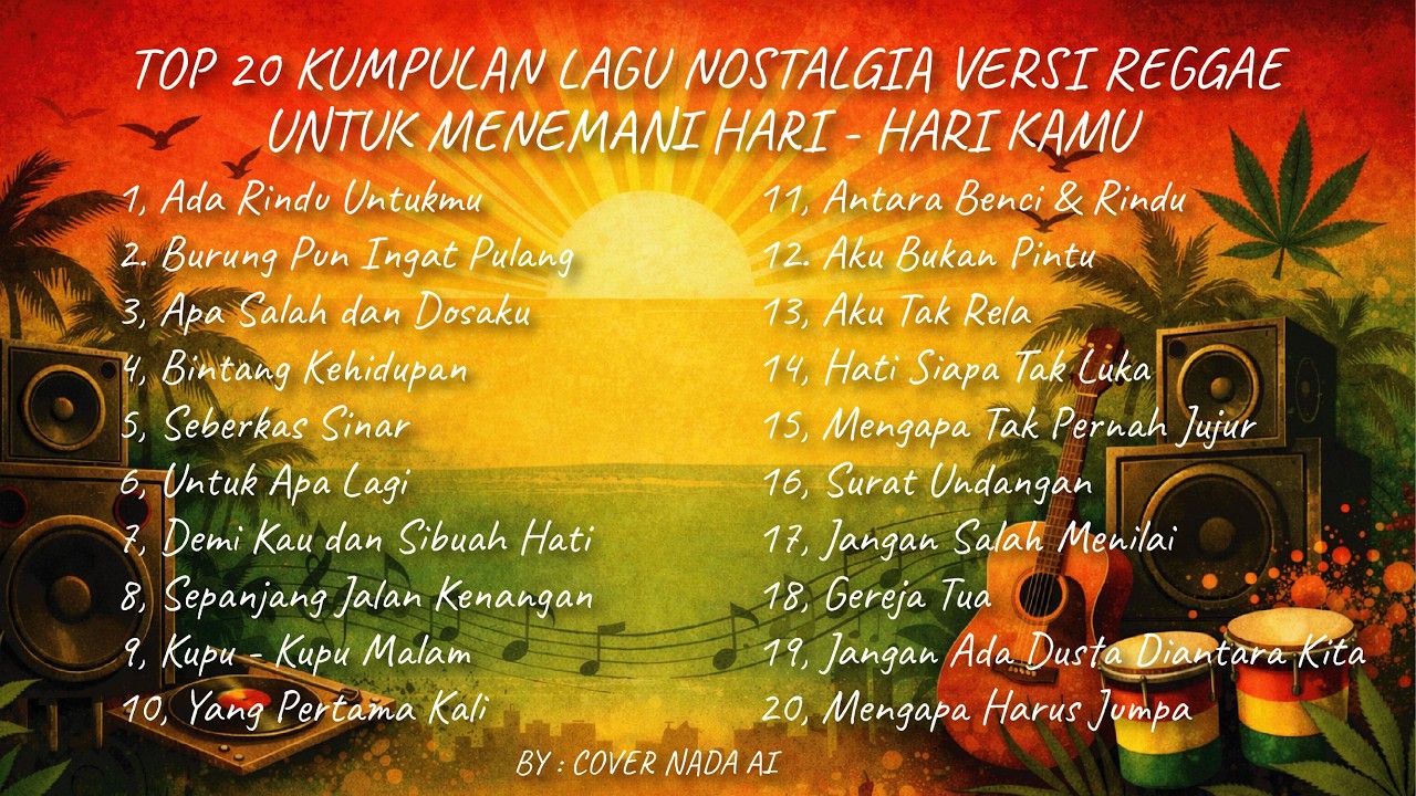 KUMPULAN LAGU NOSTALGIA 80 - 90an TERBAIK - VERSI REGGAE COVER
