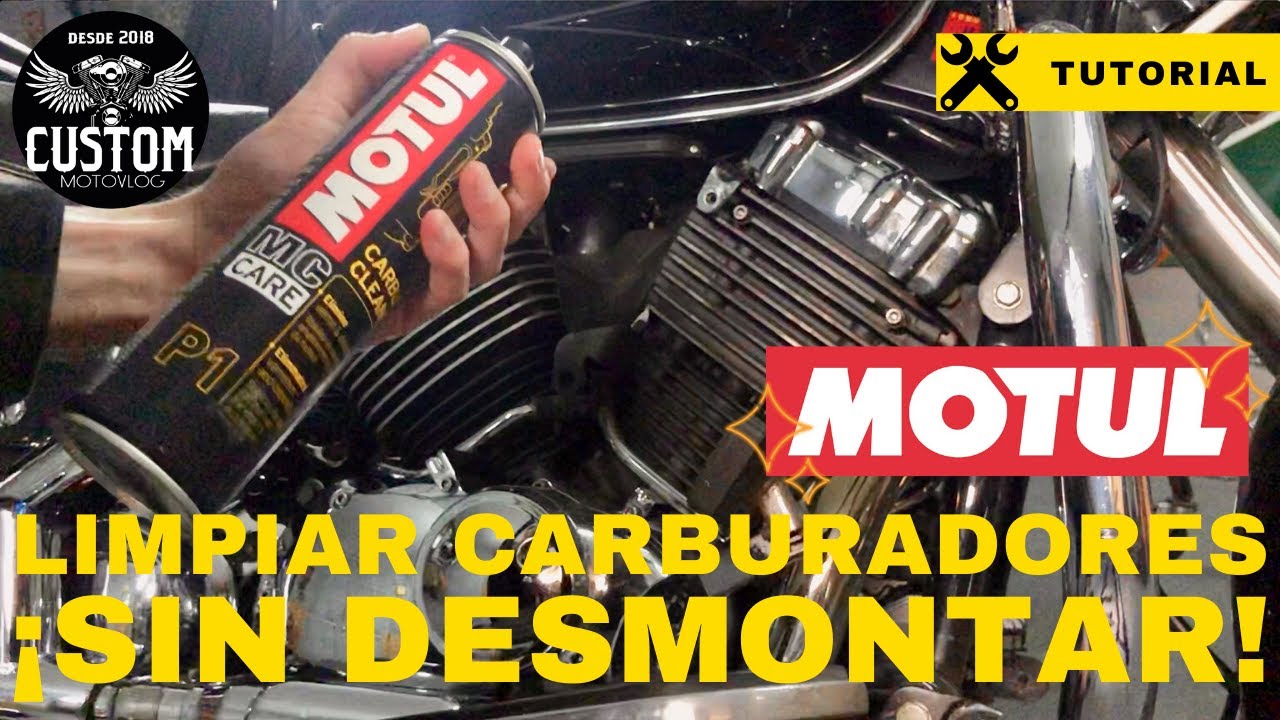 C&oacute;mo LIMPIAR los CARBURADORES de la moto sin desmontarlos con CARBUCLEAN de MOTUL: Mantenimiento