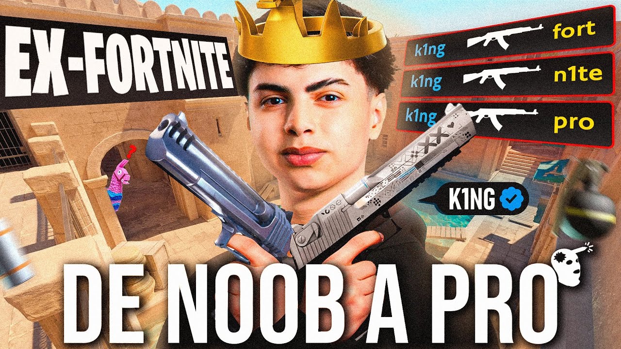 DE NOOB A PRO: ANALIZANDO a un PRO PLAYER de FORTNITE en CS (k1ng) | CS2