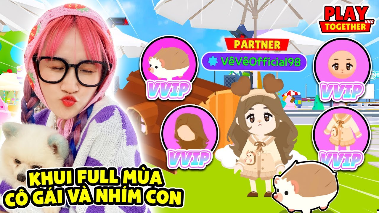 Khui Full Mùa Cô Gái Và Nhím Con | Play Together | Vê Vê Official
