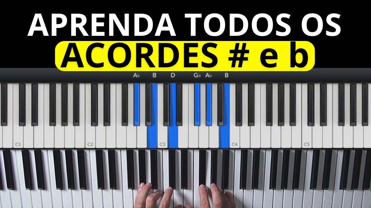 Método Fácil Para Fazer Acordes Sustenidos e Bemóis ( Aula de Teclado )