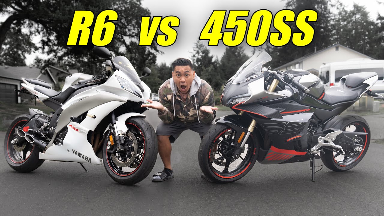 CFMOTO 450SS против YAMAHA R6