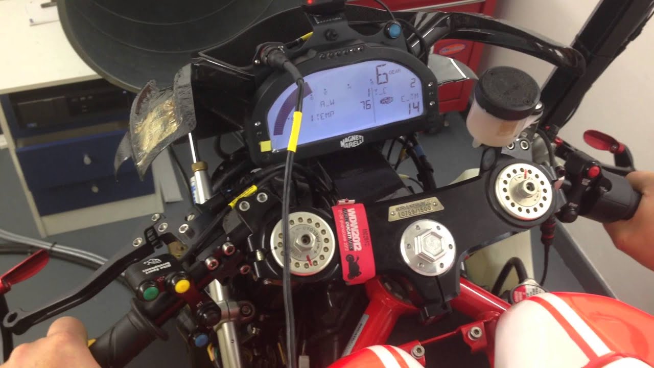 Magneti Marelli SRT ECU on a Desmosedici RR, Dyno run