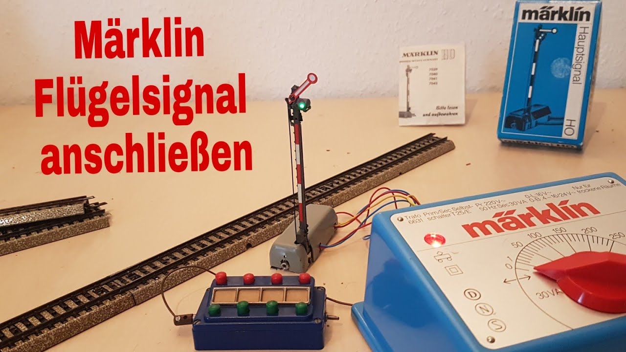 Märklin H0 Flügelsignal anschließen