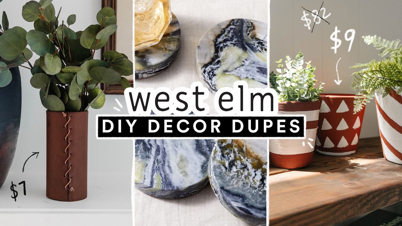 RECREATING EXPENSIVE WEST ELM ROOM DECOR ✨ DIY Decor Dupes for LESS!