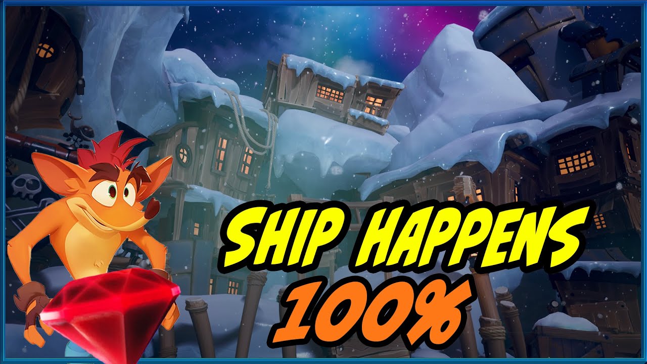 Crash Bandicoot 4 - Ship Happens 100% - All Gems and Box Locations Walkthrough