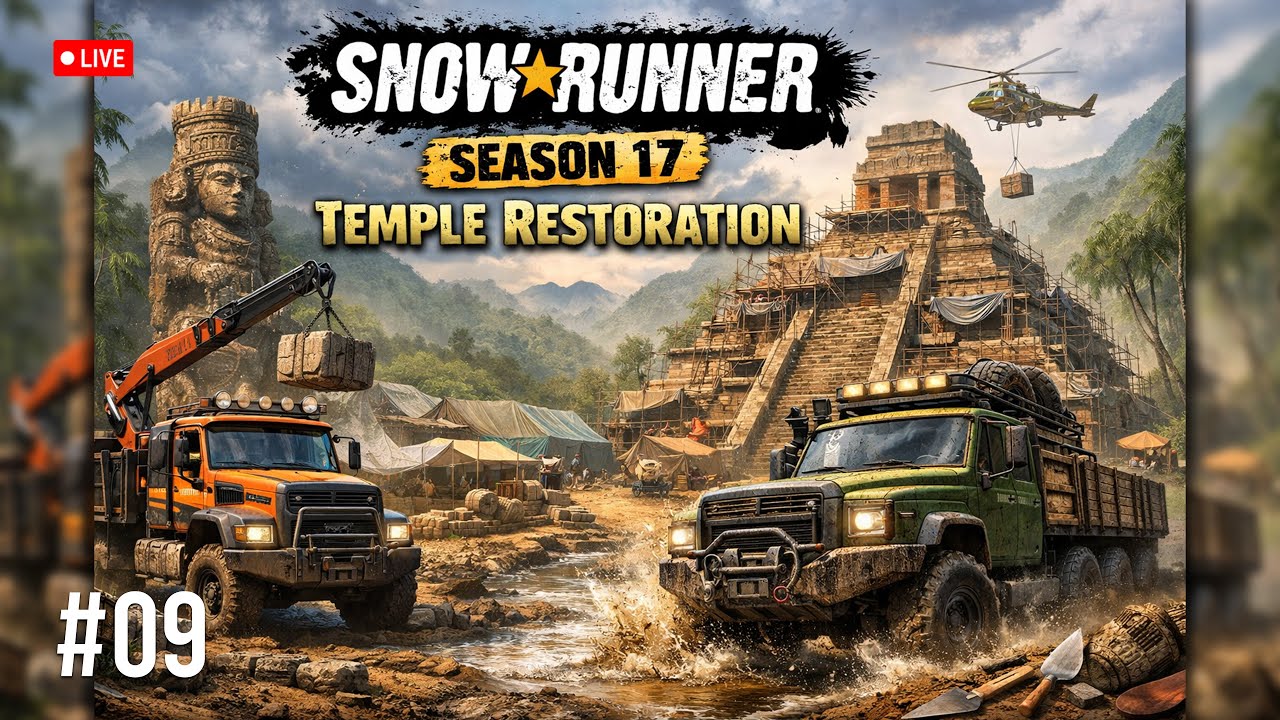 Can We Restore the Temple? | SnowRunner Season 17 LIVE – ep.09
