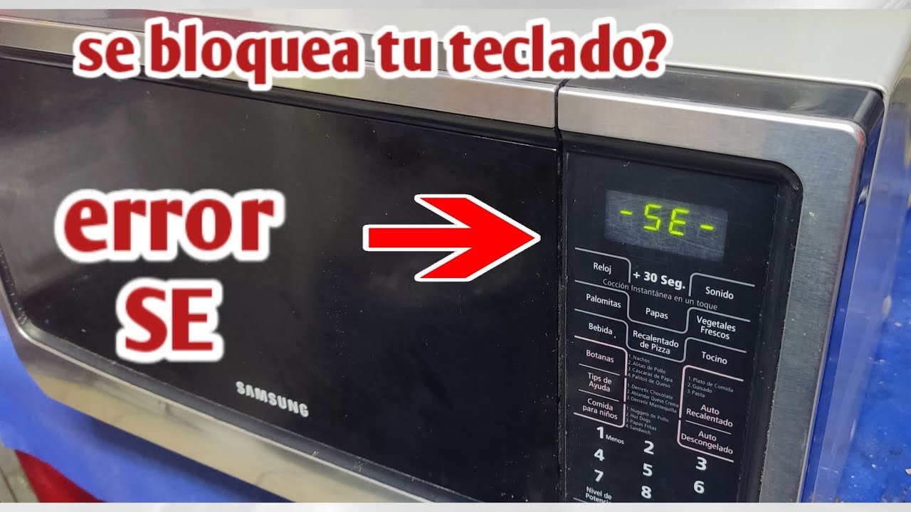 error SE en microondas Samsung