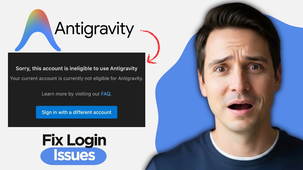 Как исправить проблемы со входом в Google Anti-gravity: ошибка &laquo;Not eligible&raquo; или зависание при в...