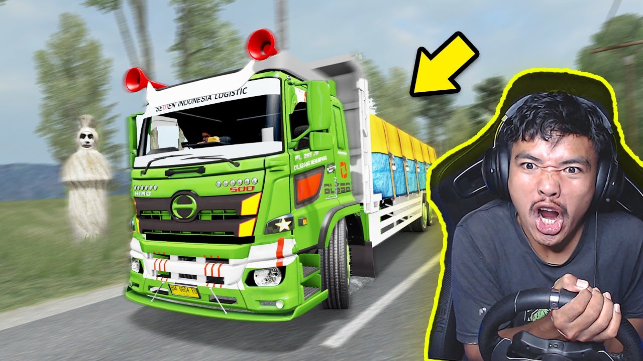 Truk hino Kirim Semen Lintasi Jalur Kuntilanak Pocong Sumatra - ets2