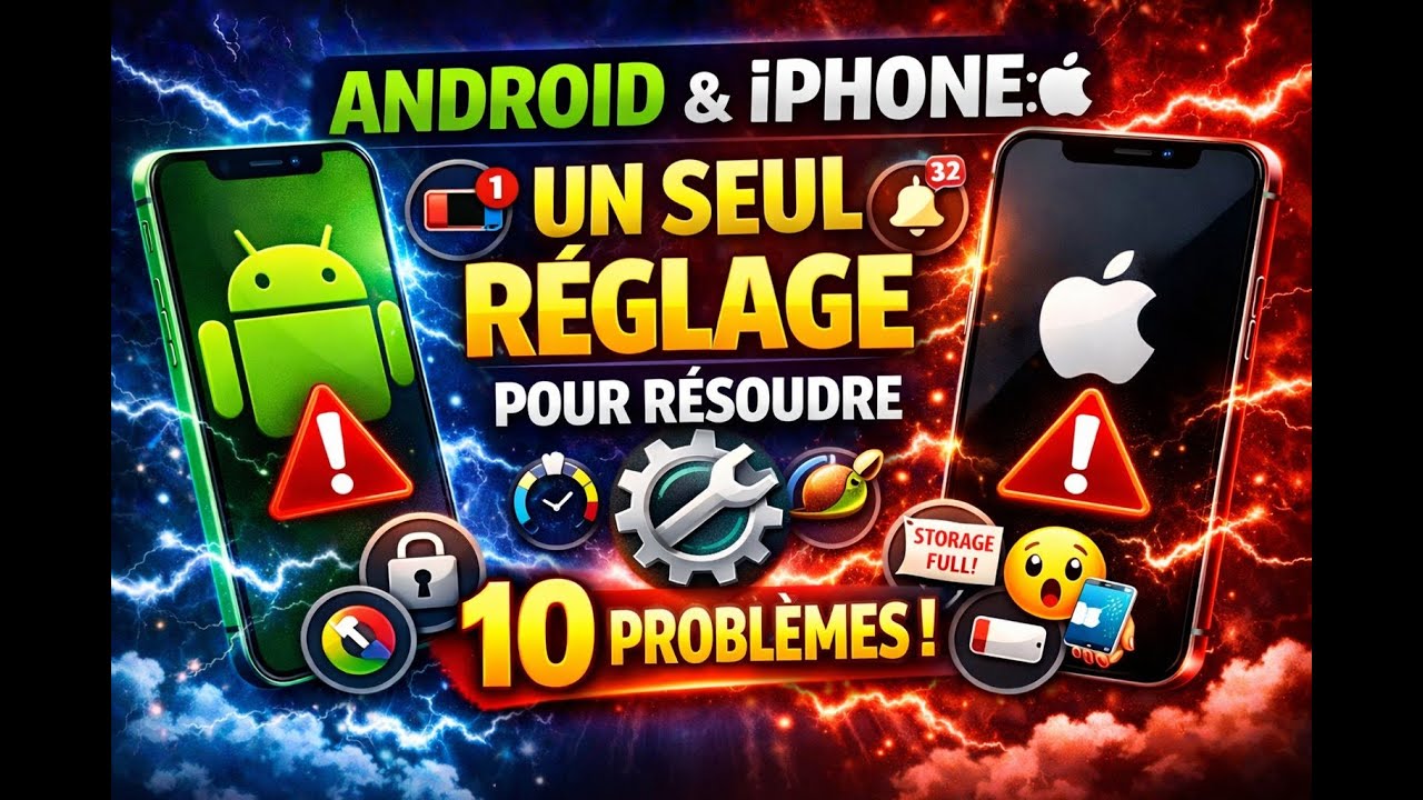 Androïd & iPhone:  un réglage pour 10 problèmes résolus #telephone #iphone #android #reglageiphone