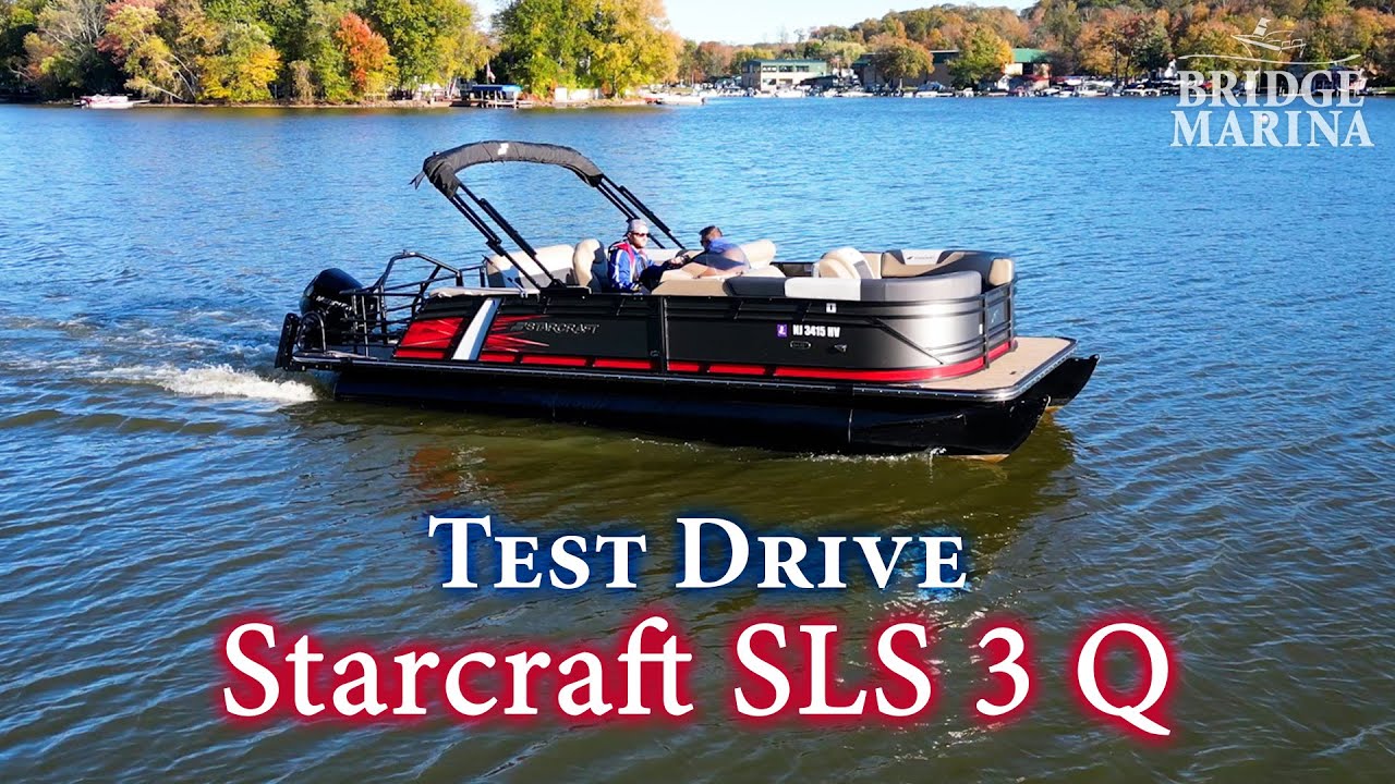 Starcraft SLS 3 Q Triple Pontoon с двигателем Mercury 200 л.с.: обзор и тест-драйв лодки от Bridg...