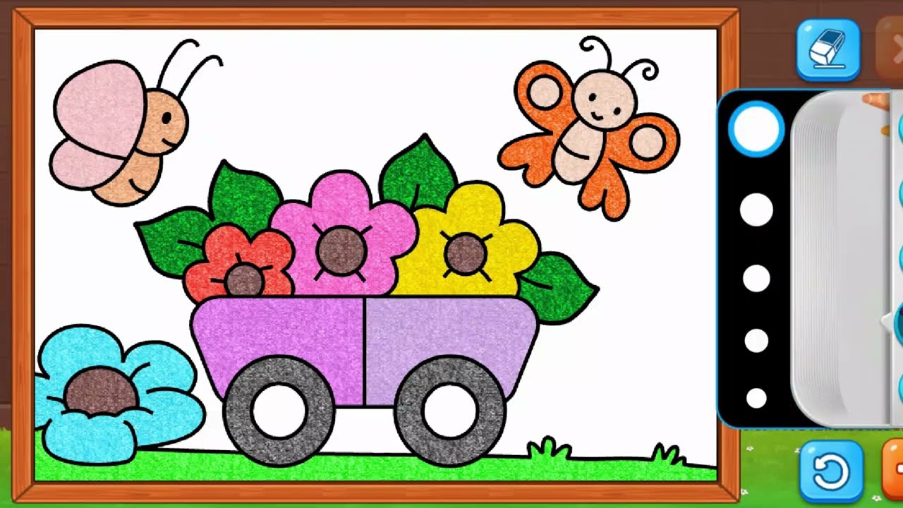 “Beautiful Flowers Colouring for Kids 🌸✨ | Easy & Fun Colouring | Wish Colouring”