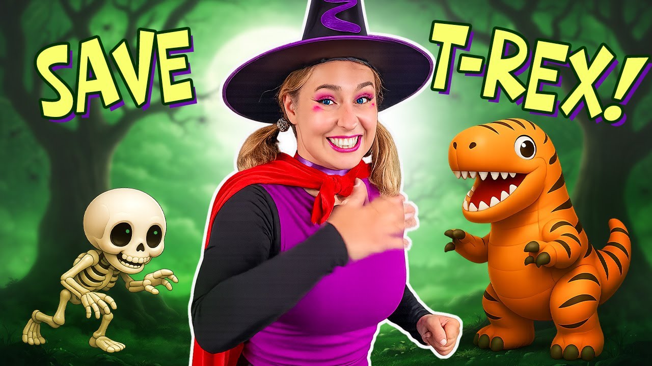 👻 Spooky Forest Rescue! 🦖 Help Find T-Rex | Fun Halloween Adventure for Kids