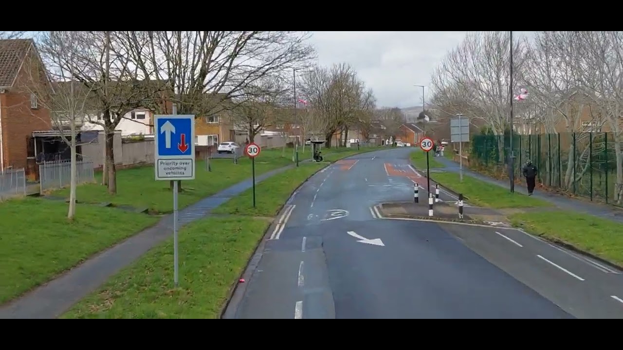 Travelling along on the 76 bus route from Symes Avenue to Lidi on Whitchurch lane Bristol
