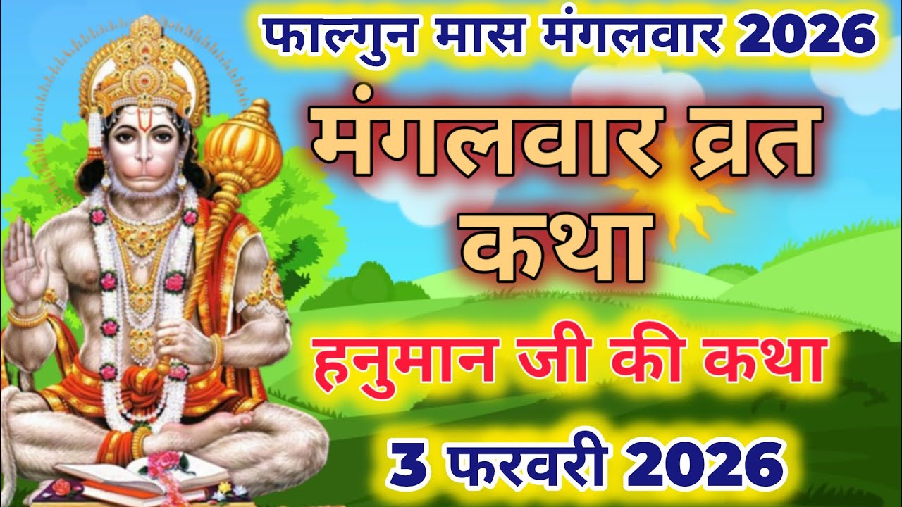 🚩मंगलवार की पौराणिक कथा । Mangalvar Vrat Katha । हनुमान जी की अद्भुत कथा । 3 फरवरी 🚩 सच्ची कहानी।🌼