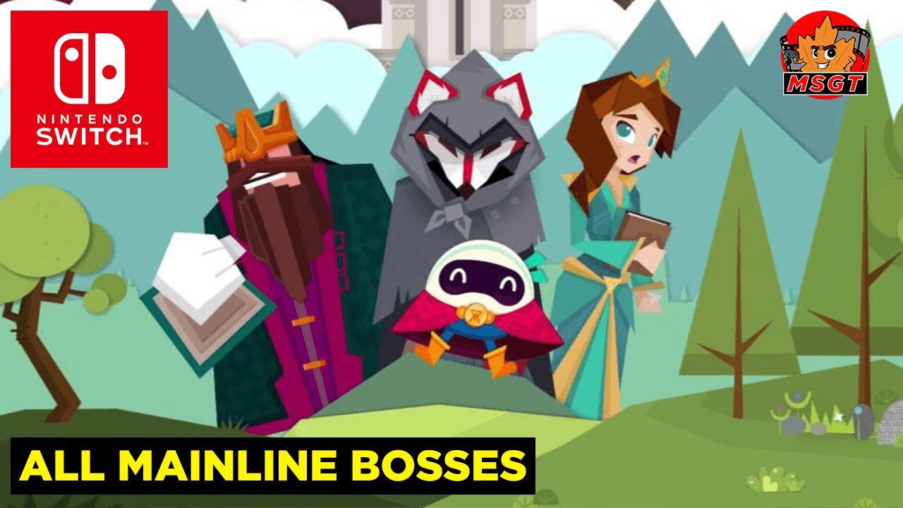 FLAT KINGDOM PAPER'S CUT Edition All Main Story Boss Fights (No Commentary) | Gameplay Strategy