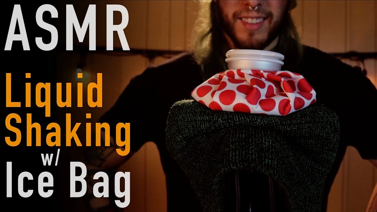 Liquid Shaking w/ Ice Bag | Squishy Water Sounds | ASMR |