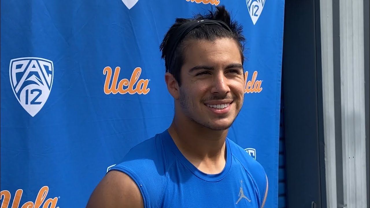 WR Logan Loya after UCLA practice 9/20