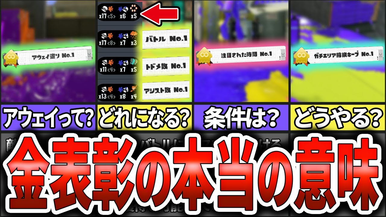 【意外と知らない⁉】金表彰の本当の意味13選(ゆっくり解説)【スプラトゥーン3】