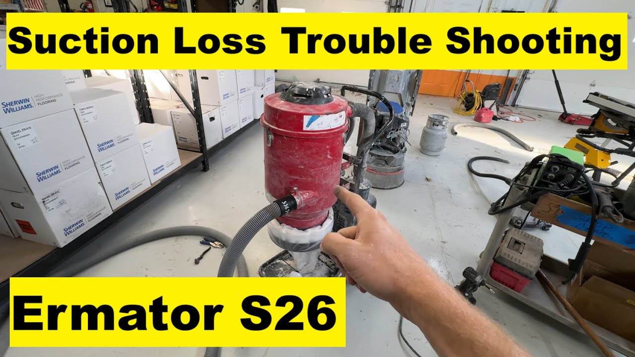 Ermator Husqvarna S26 Vacuum Fix Low Suction Problems