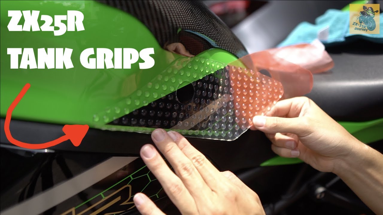 ZX25R Eazi-grip tank grip installation