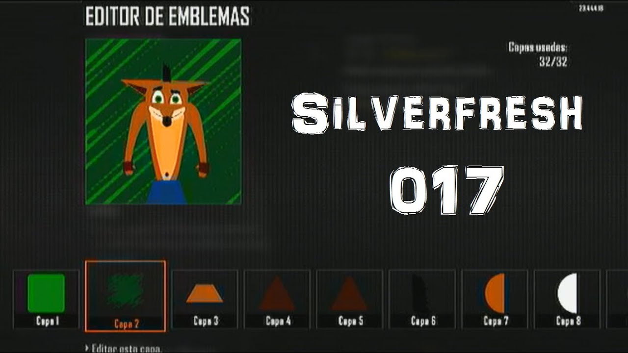Emblema Crash Bandicoot en Call of Duty Black Ops II (como hacer el emblema)