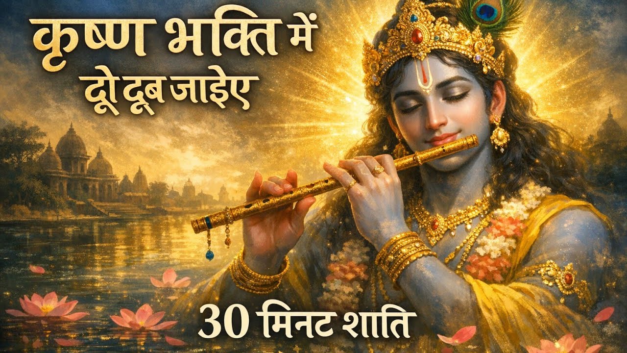 🌺 कृष्ण भक्ति में डूब जाने वाला भजन | 30 Min Soulful Krishna Bhajan | Peace & Calm