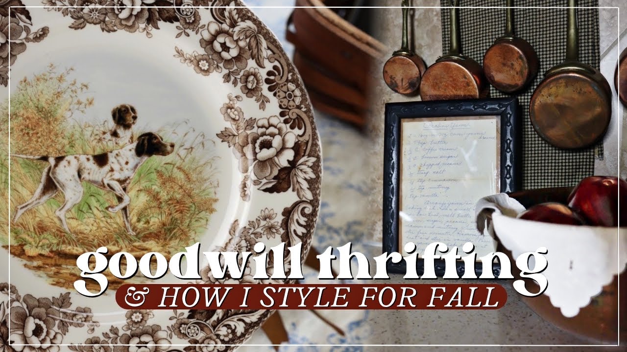 GOODWILL THRIFTING & STYLED THRIFT HAUL! | Thrift With Me For Home Decor