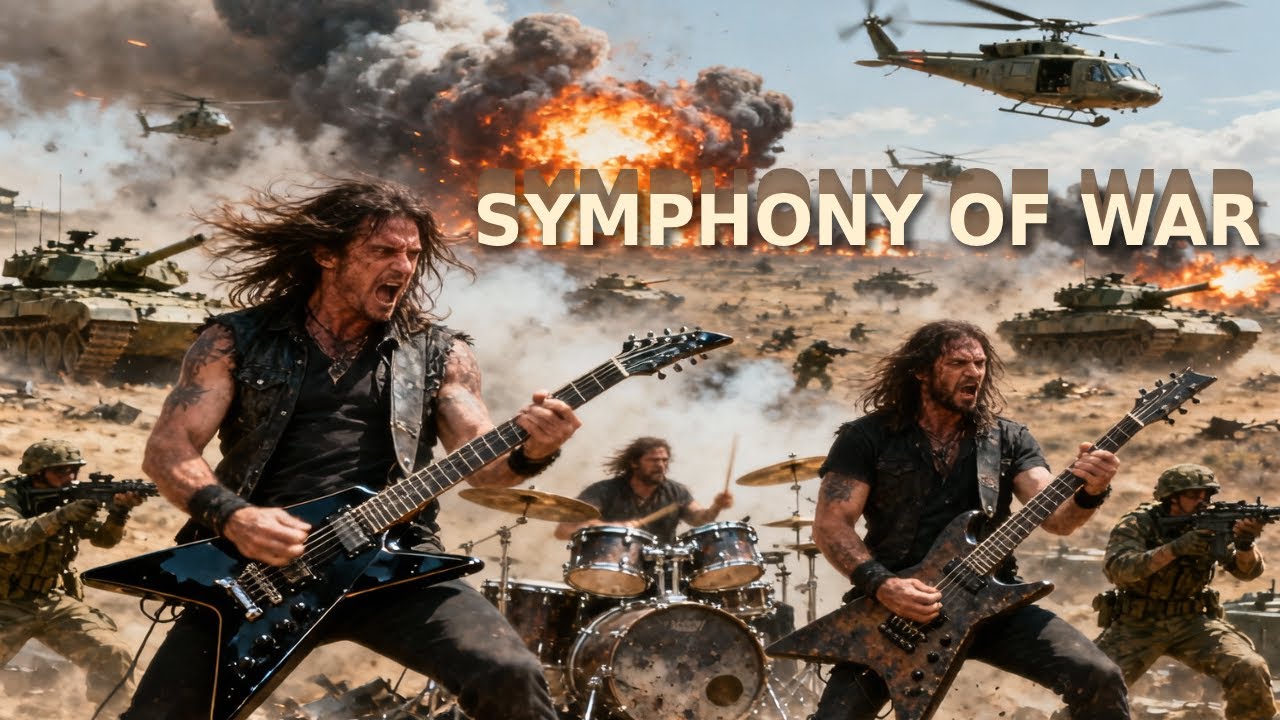 Symphony of War | Heavy Metal Battlefield Cinematic (AI Music Video) [No Band]
