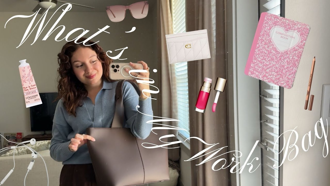 WHAT’S IN MY WORK BAG? ❀ Freja Lafayette Tote ❀ my everyday work must haves and essentials