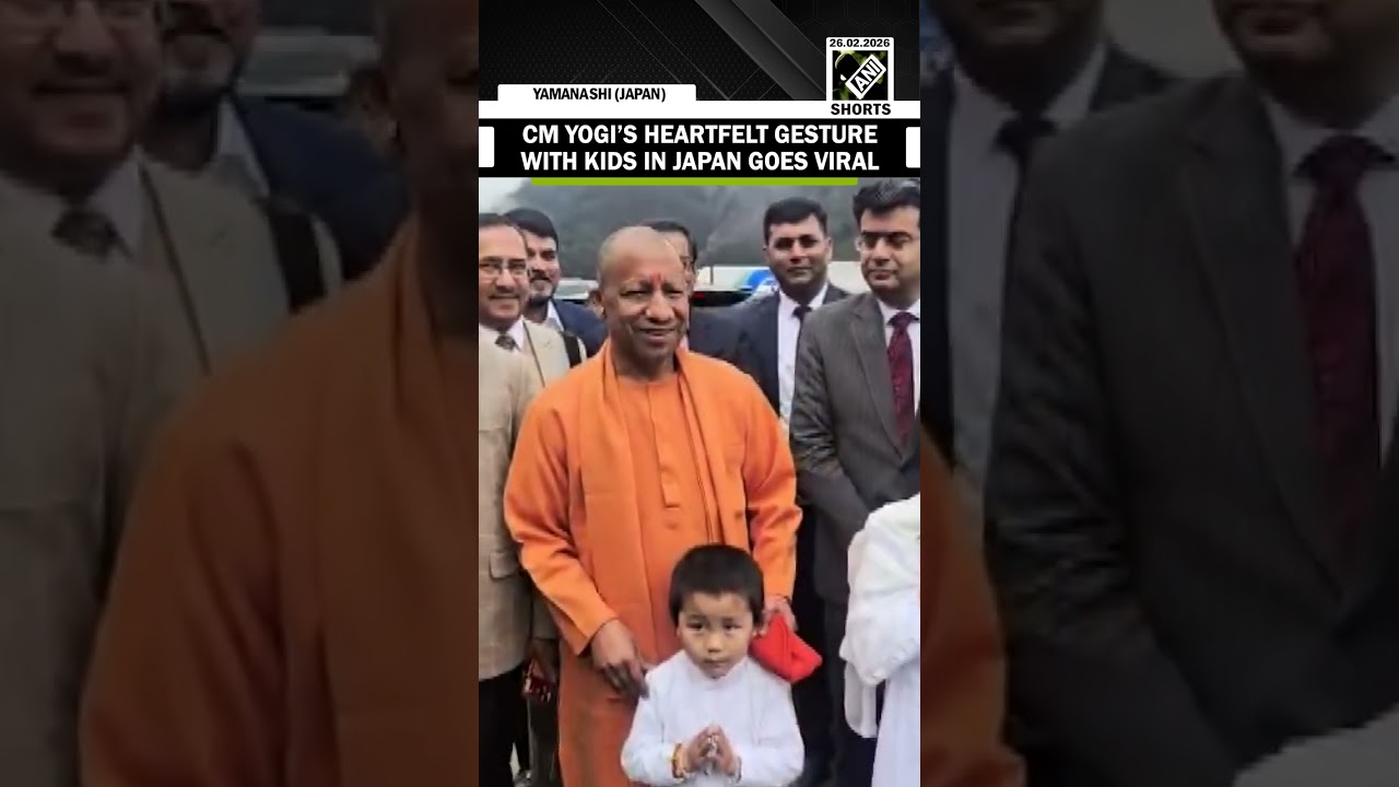 WATCH: CM Yogi gifts chocolates to children in Japan, heartwarming moment goes viral