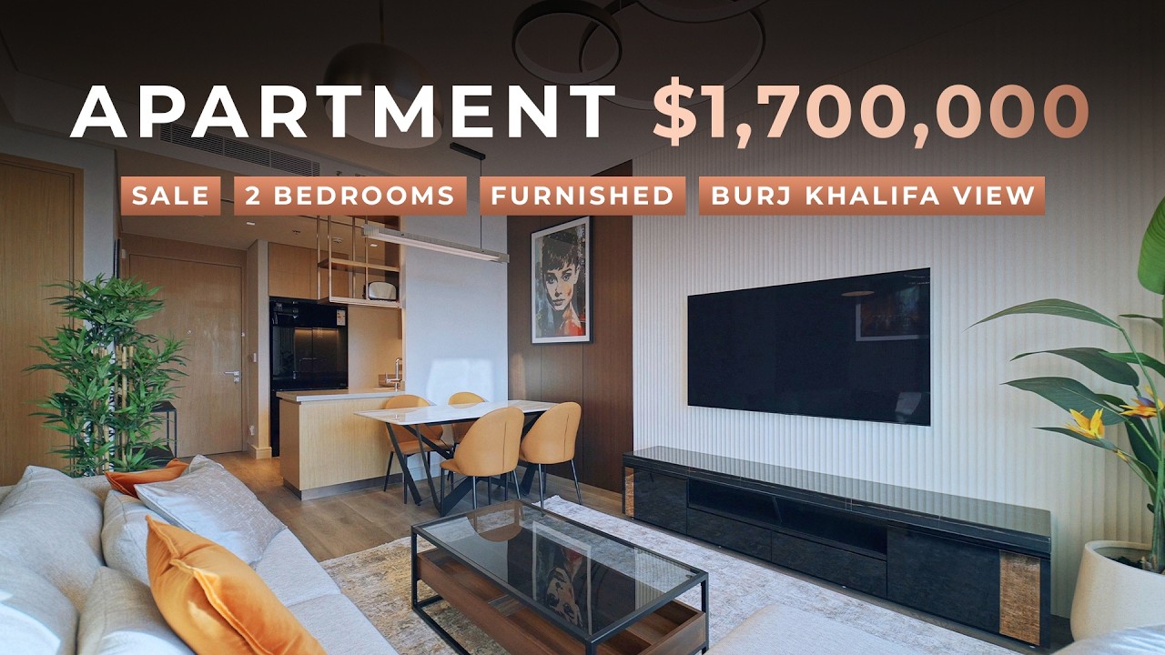 Sale | Branded Apartment with Burj Khalifa Vistas in Downtown Dubai | $1,700,000