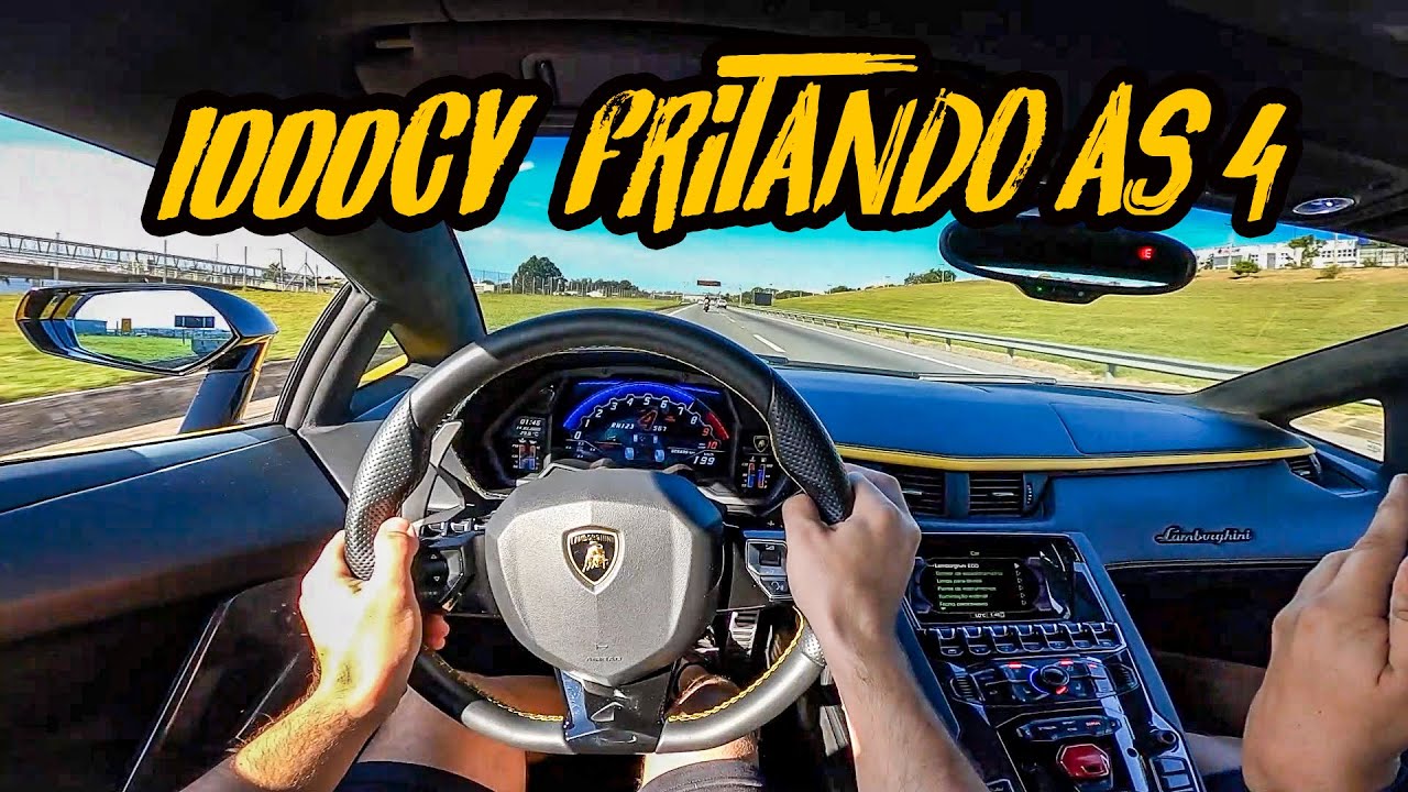 ANDANDO NO 12 DE LAMBORGHINI NITRO AVENTADOR V12!