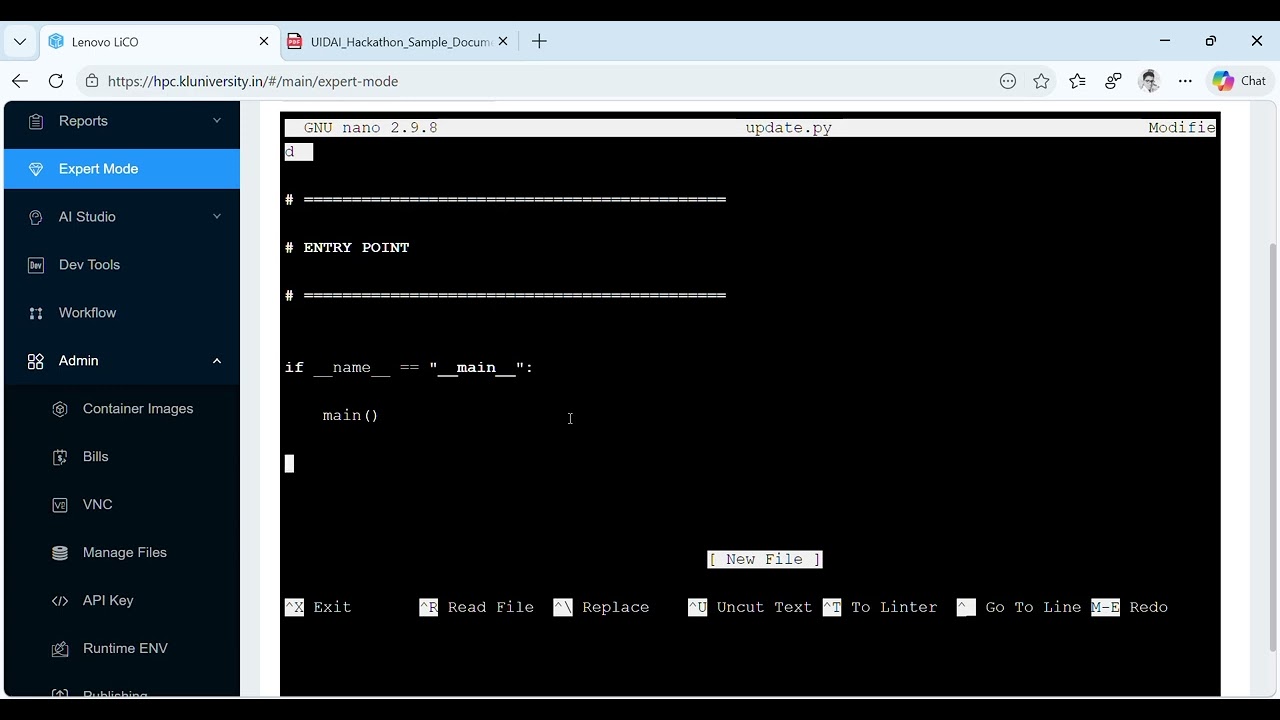 how to run your project code  in HPC server