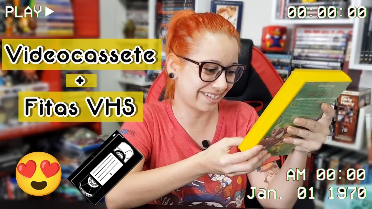 GANHEI UM VIDEOCASSETE + FITAS VHS 😍🎬 #Recebidinhos do @Ronnylokogames