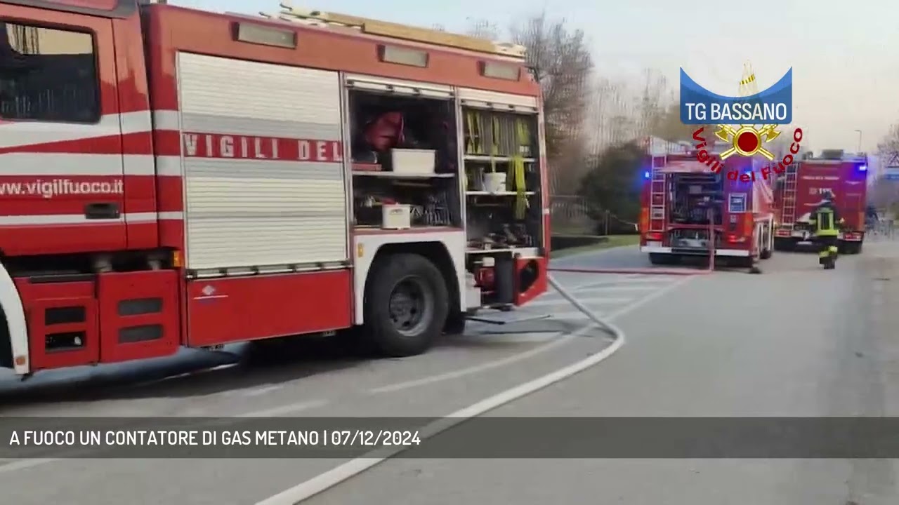 A FUOCO UN CONTATORE DI GAS METANO | 07/12/2024