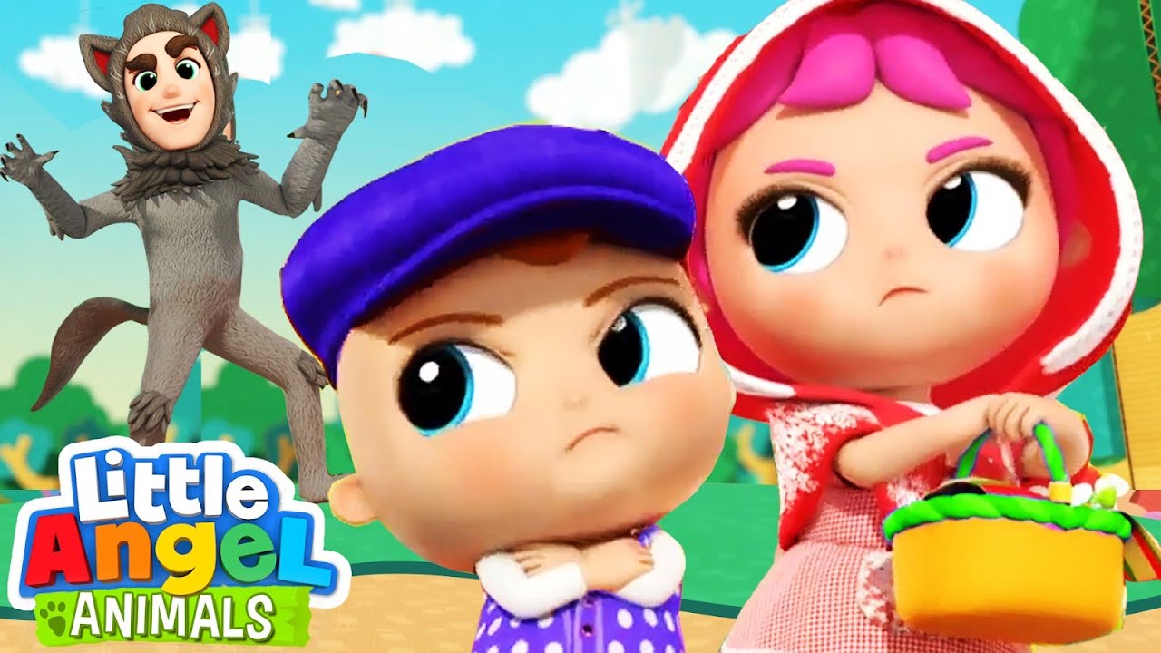 Don't Talk To Strangers (Little Red Riding Hood) l Sing Along Songs by Little Angel Animals