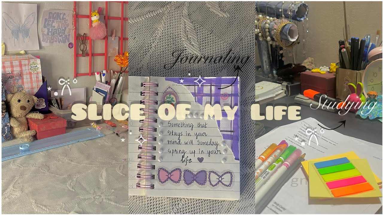 SLICE OF MY DAY ⋆.𐙚 ̊ #aesthetic day vlog #daintylinuf 